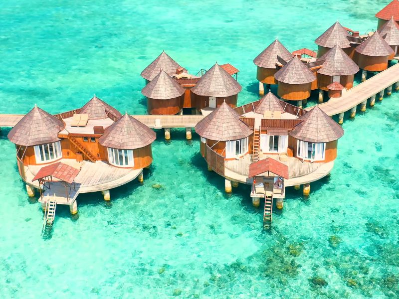 kućice na vodi na maldivima